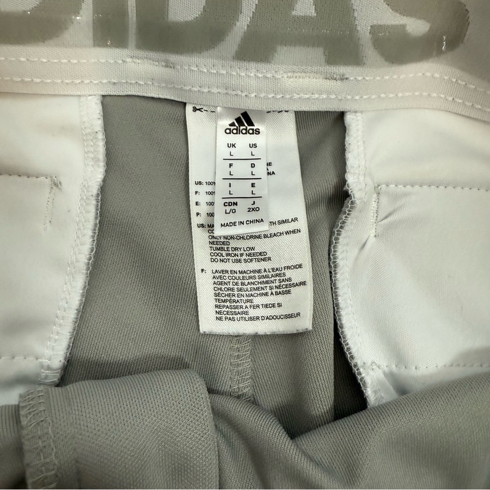 Adidas Gray Baseball Pants Straight-Leg Design - Picture 3 of 4